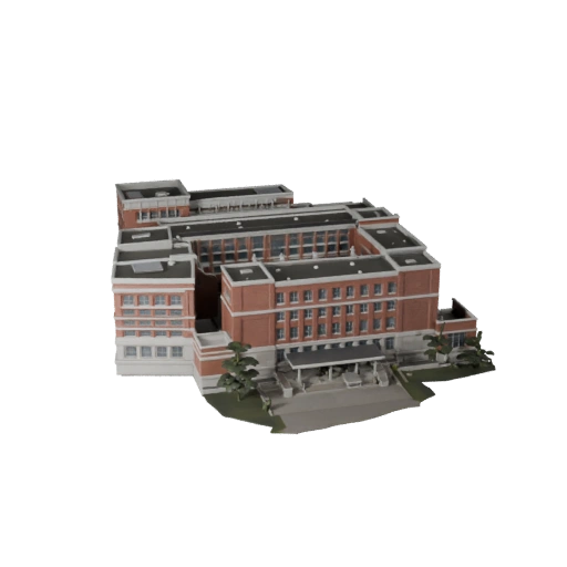 Modèle 3D de bâtiment universitaire pour Unreal - Asset temps réel