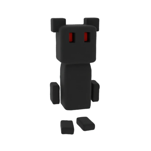 Blocky Bear 3D Model