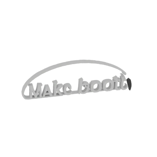 Make Booth 3D Logo