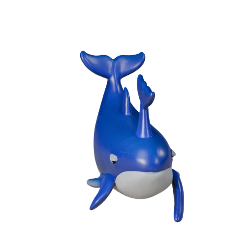 Cartoon Schwertwal 3D Modell - Stilisierte Asset für Animation