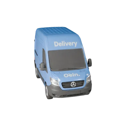 Camionnette de livraison prêt pour le jeu 3D pour jeux en temps réel - PBR