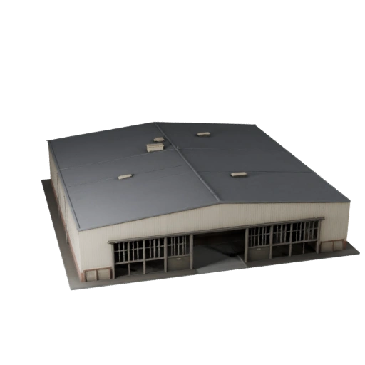 Hangar d'avion imprimable STL Modèle 3D - Asset d'échelle
