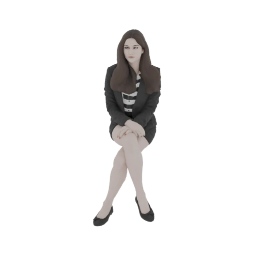Business Woman Sitting