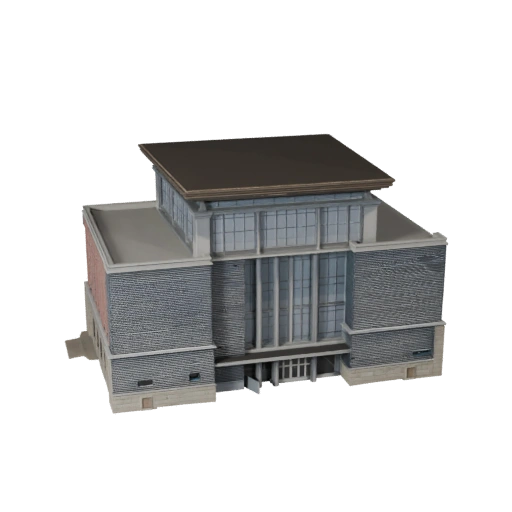 Padiglione Pubblico Modello 3D per Unity - Asset di Gioco per Architettura