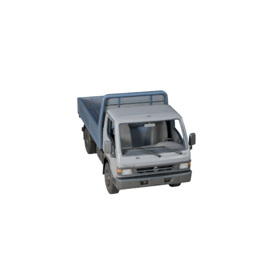 Caminhão Prancha 3D Modelo para Unity - Ativo de Jogo Baixo Poli