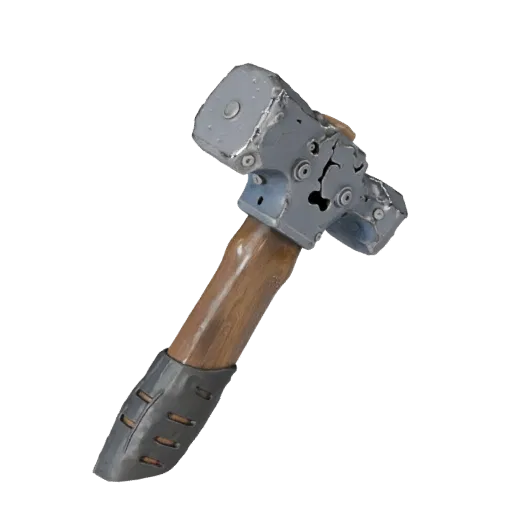 Heavy Duty Hammer High Poly 3D model, close-up studio render, showing painted metal, functional silhouettes.