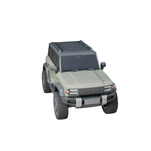 Low Poly Electric Suv 3D Model for Unity & Unreal Games