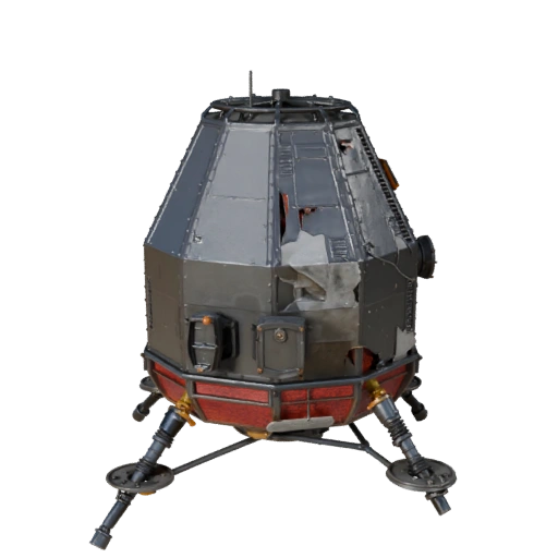 Modulo Lunare Pronto per il Gioco 3D per Giochi in Tempo Reale - PBR