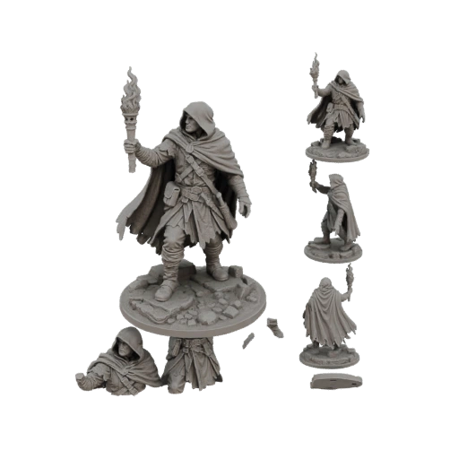 Hooded Torchbearer Miniature