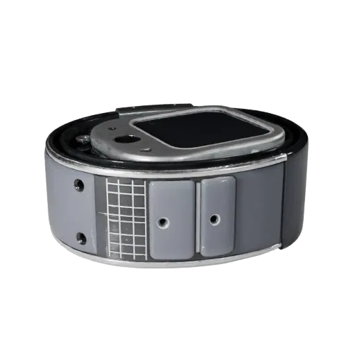 Medical Style Clip Tracker Modular 3D model, isometric modular kit view, showing silicone, wearable fit.