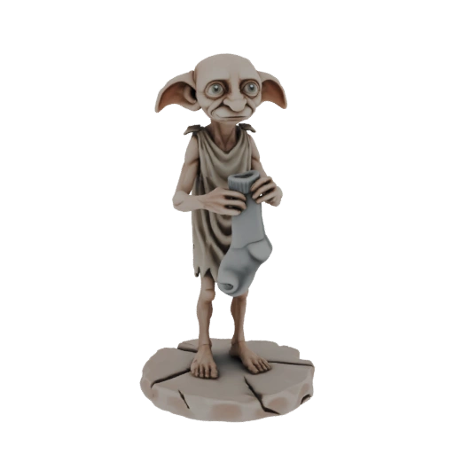 Dobby the House Elf Holding a Sock 3D Model