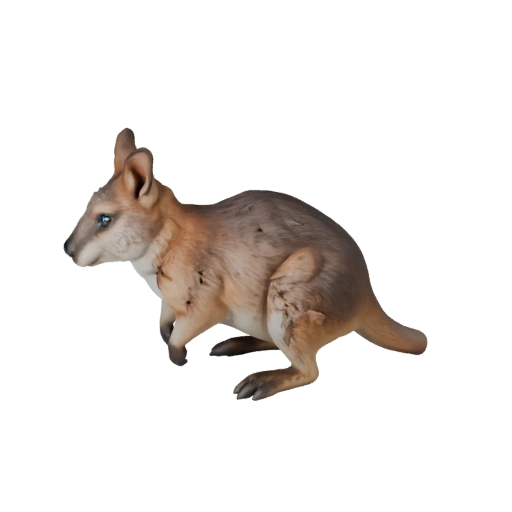 Modelo 3D de Wallaby de Alto Poligonagem - Ativo STL Detalhado para Impressão