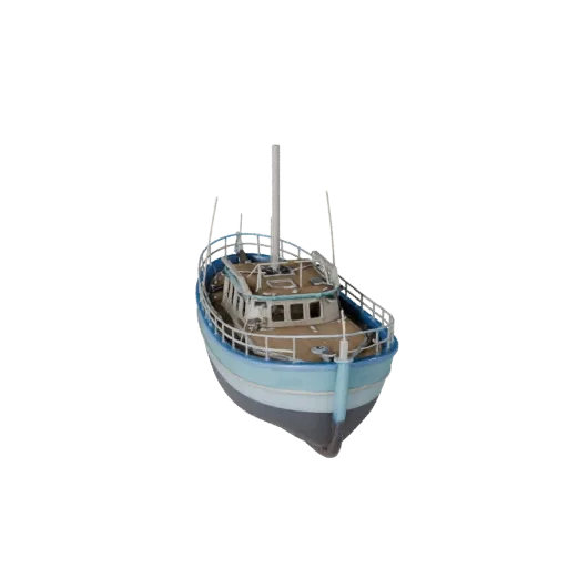 Boat 3D Model for Unity - Low Poly PBR Asset