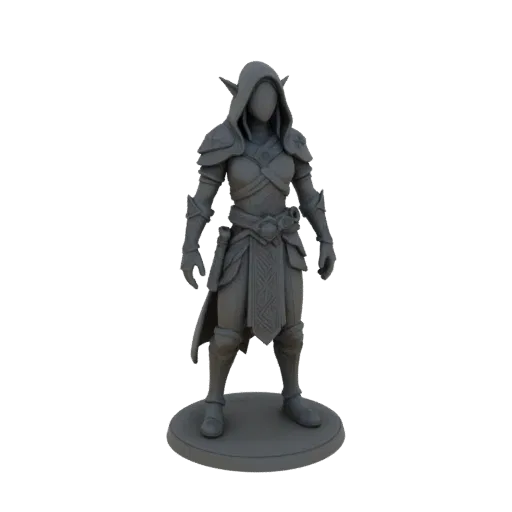 Fantasy Elf Archer Miniature STL