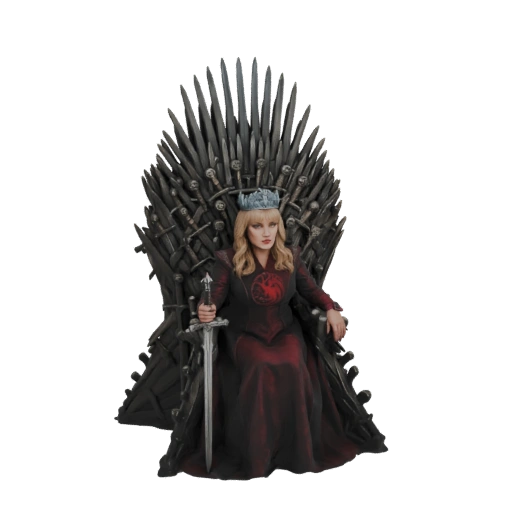Queen on the Iron Throne 3D Model