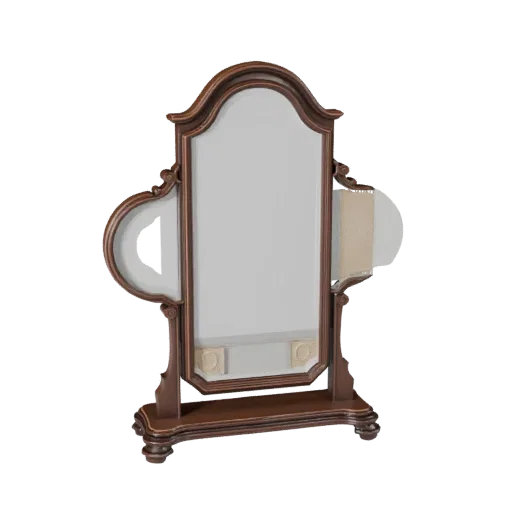 Luxury Mirror 3D model, living room, three-quarter front view, Unreal Engine viewport, ceramic detail.