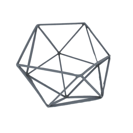 Geometric Wireframe Object