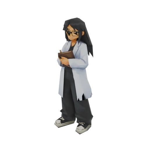 Scientist with Clipboard 3D Model