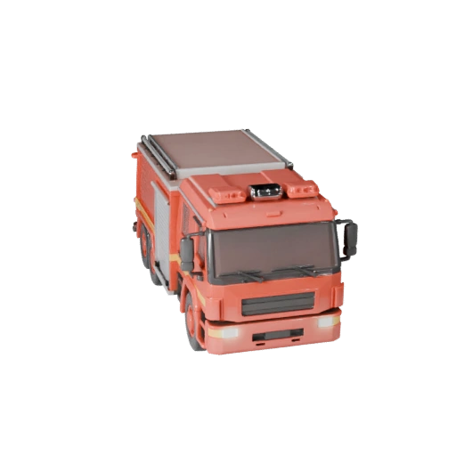 Modello STL Camion dei Pompieri Stampabile - Display da Collezione