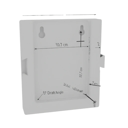 Wall-Mounted Holder with Dimensions