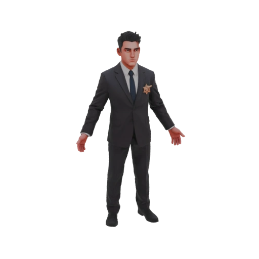 Sheriff Suit 3D Model