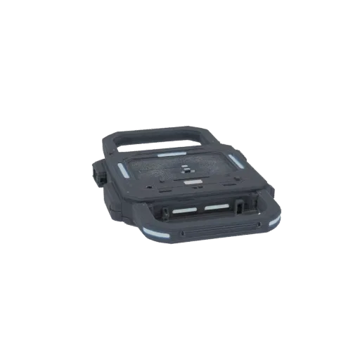 Modello 3D Pulito Data Pad Sci-Fi stampabile, rendering isometrico STL, con strisce emissive, forte silhouette del prop.