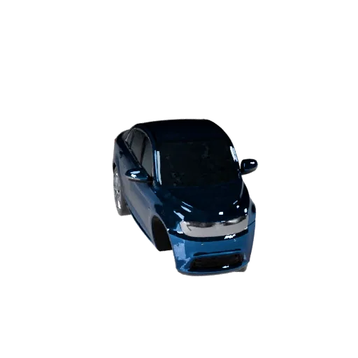 Luxury Sedan 3D Model for Blender & Games - Realistic PBR