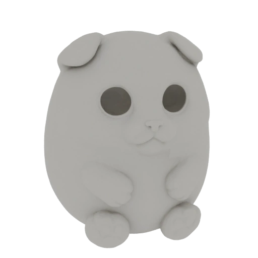 Chubby Pug 3D Model