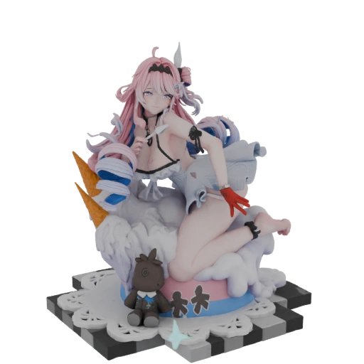 Sweet Summer Dream Girl 3D Model