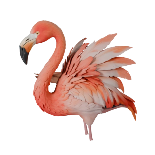 Modelo 3D de Flamengo para Blender - Asset PBR com Texturas | PBR