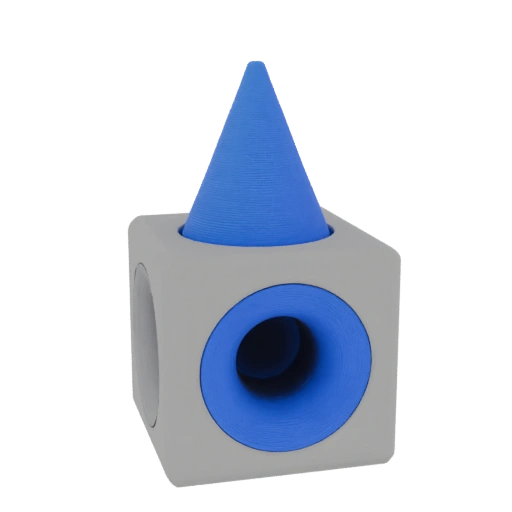 Cube with Cone