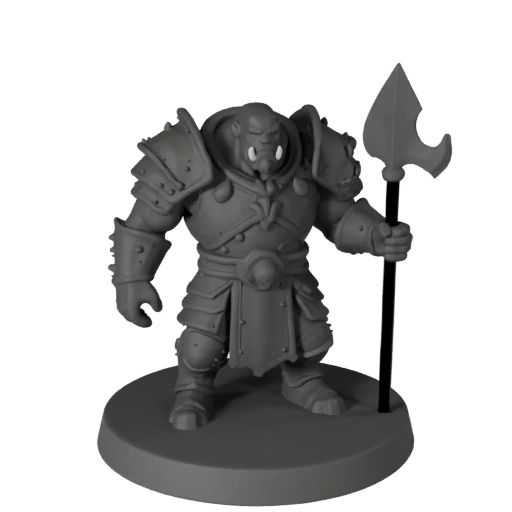 Miniatura de Guerrero Orco para Visor AR | Paquete Web GLB
