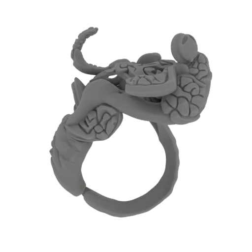 Giger-Inspired Alien Ring