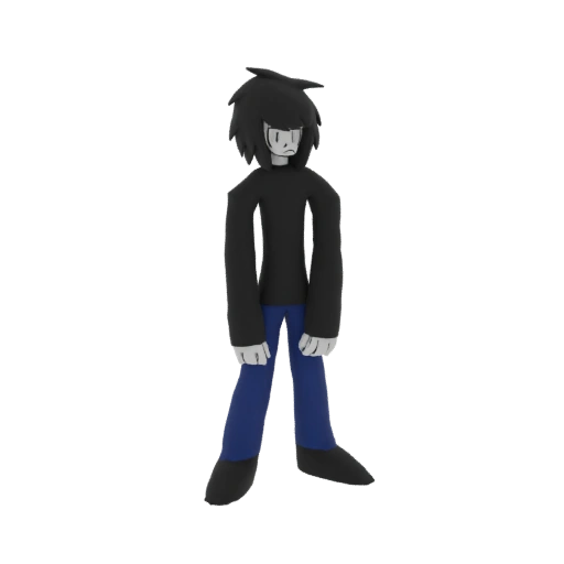 Anime-Style Character 3D Model