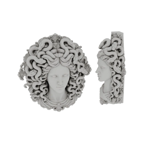 Medusa Bust Wall Mount