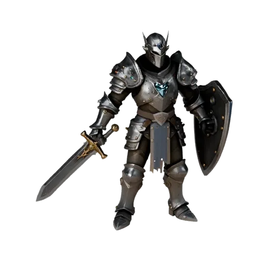 Realistic Arcane Paladin Character Model - Rigged