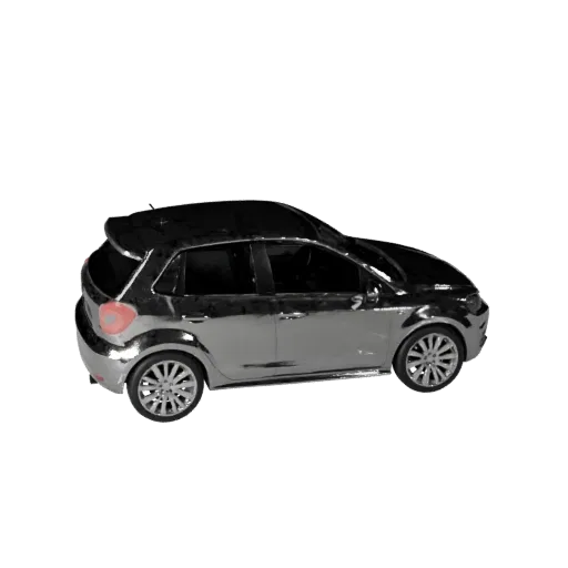 Low Poly Hatchback 3D Model for Unity & Unreal PBR Asset