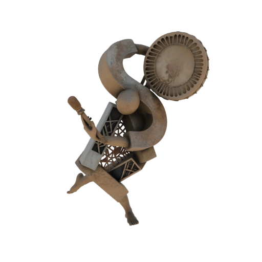 Drummer Figure Sculpture