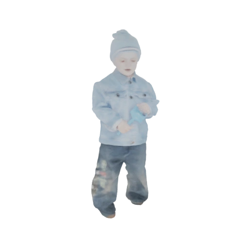 Boy in Denim Jacket and Beanie