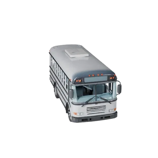 School Bus 3D Model for Blender - Render Ready Asset