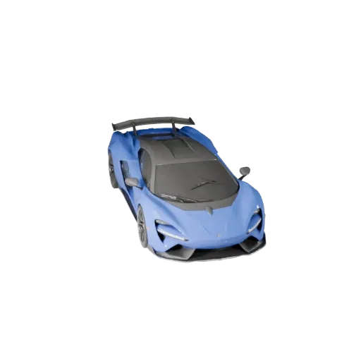 Supercar 3D Model for Blender & Games - PBR Asset