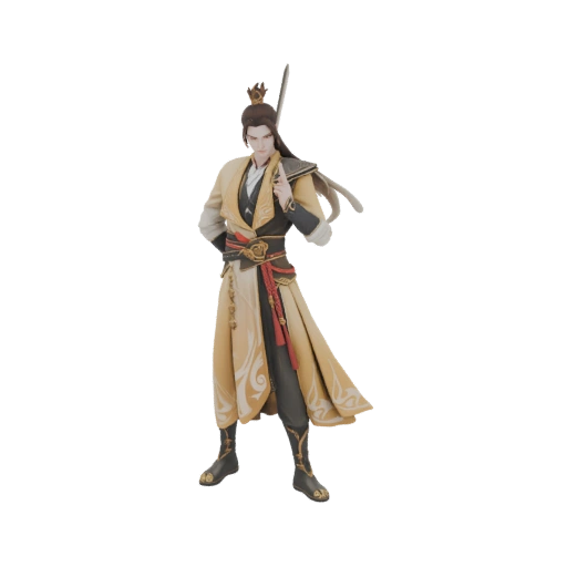 Ancient Chinese Warrior 3D Model
