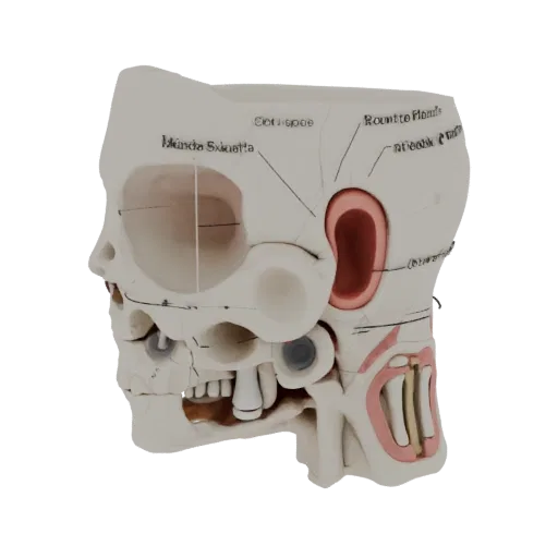 Modular Joint Anatomy Kit Printable 3D model, isometric STL render, showing neutral educational colors, form detail.