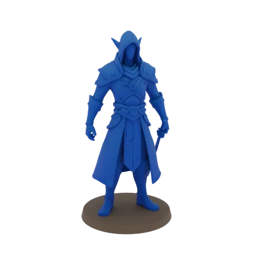Fantasy Elf Assassin Miniature STL
