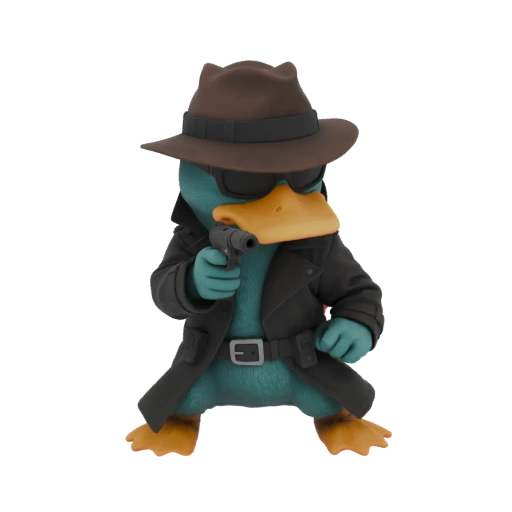 Agent P Perry the Platypus 3D Model