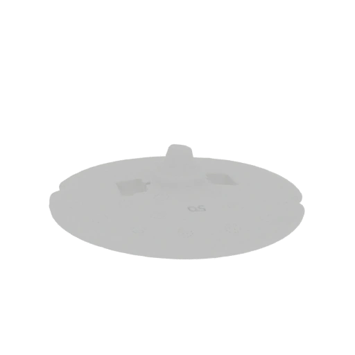 Round Lid with Central Knob