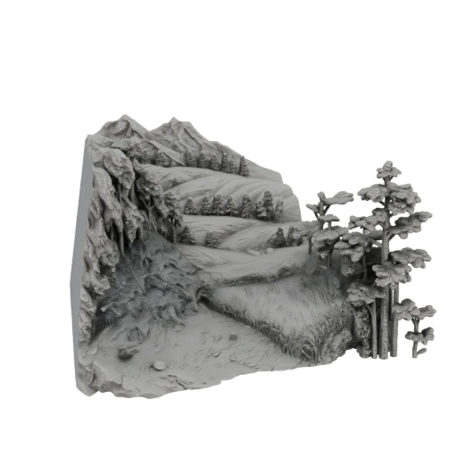 Alpine Mountain Pass Diorama