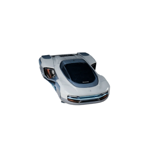 Voiture volante 3D Modèle pour Blender & Jeux - Actif PBR