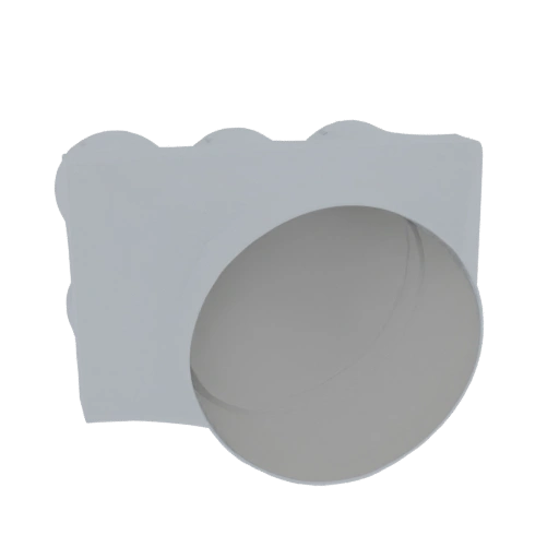 Abstract Scalloped Frame with Oval Opening
