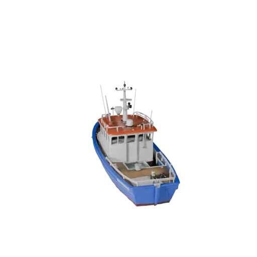 Game Ready Fishing Boat 3D Model for Realtime Games - PBR